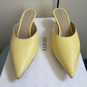 Khaite Women's Yellow Mules